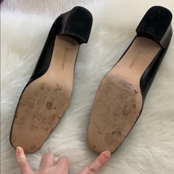 Ralph Lauren | box heel in black leather - Picture 4 of 11